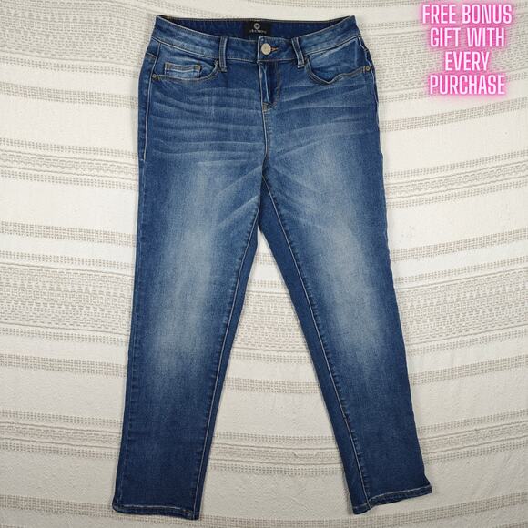 Curations Low Rise Skinny Jeans Medium Wash Stretch Denim Size 6P - Picture 1 of 8